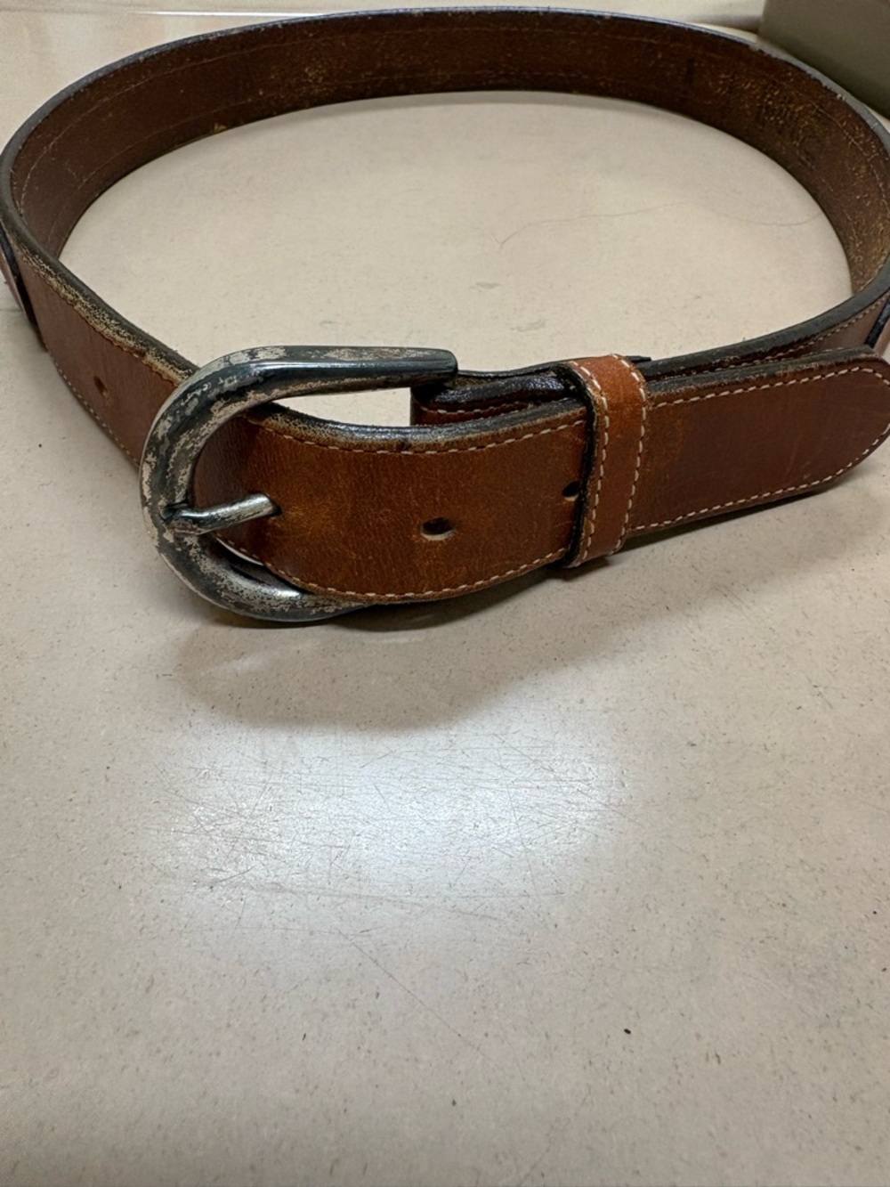 Vintage GAP Leather Beaded Belt Southwestern Boho‎ USA Size 34